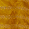 Mustard Yellow Linear Leaf Patterned Saree